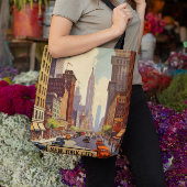 ヴィンテージ旅行ポスターニューヨーク トートバッグ