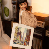 ヴィンテージ旅行ポスターニューヨーク トートバッグ