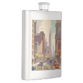 ヴィンテージ旅行ポスターニューヨーク フラスク (右)