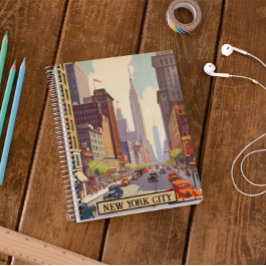 ヴィンテージ旅行ポスターニューヨーク プランナー手帳