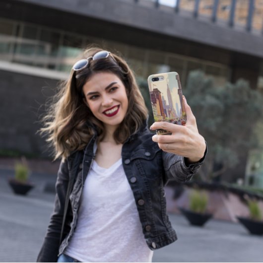 ヴィンテージ旅行ポスターニューヨーク Case-Mate iPhoneケース