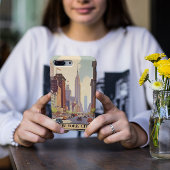 ヴィンテージ旅行ポスターニューヨーク Case-Mate iPhoneケース