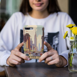 ヴィンテージ旅行ポスターニューヨーク iPhone 13 PROケース