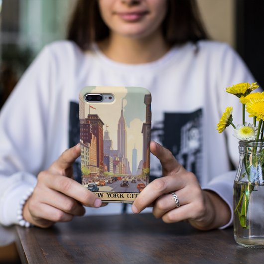 ヴィンテージ旅行ポスターニューヨーク Case-Mate iPhoneケース