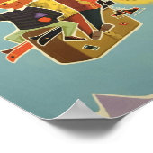 ヴィンテージ旅行ポスターバイエルンAlpsオーストリアのドイツ語 ポスター (角)