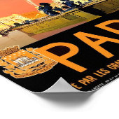 ヴィンテージ旅行ポスターパリフランス ポスター (角)