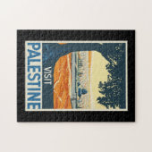 ヴィンテージ旅行ポスターパ絵画レスティナ ジグソーパズル (横)