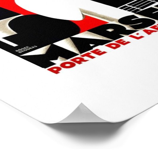 ヴィンテージ旅行ポスターマルセイユ ポスター (角)