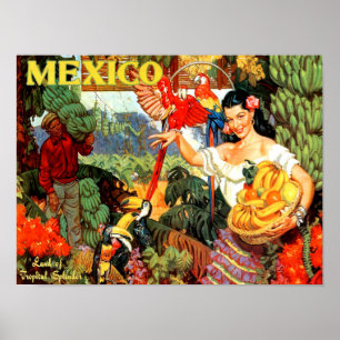 ヴィンテージ旅行ポスターメキシコ ポスター