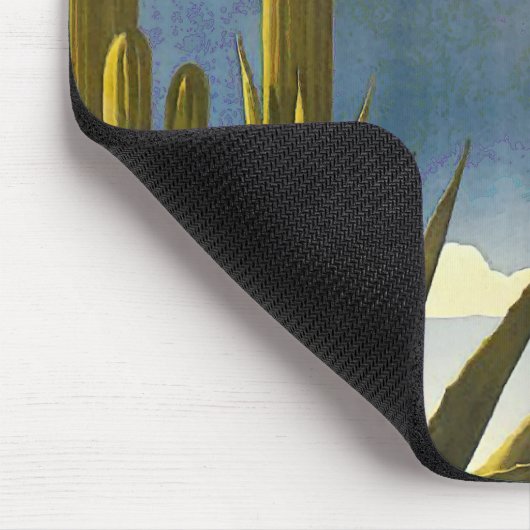 ヴィンテージ旅行ポスターメキシコ マウスパッド (コーナー)