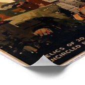 ヴィンテージ旅行ポスターヨークシティウォールズイングランド ポスター (角)