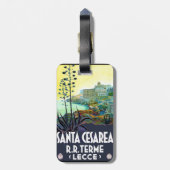 ヴィンテージ旅行ポスターレチェイタリア ラゲッジタグ (裏面縦)