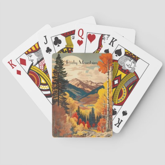 ヴィンテージ旅行ポスターロッキー山脈 トランプ (裏面)