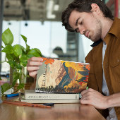 ヴィンテージ旅行ポスターロッキー山脈 ノートブック