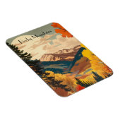 ヴィンテージ旅行ポスターロッキー山脈 マグネット (右側)