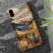 ヴィンテージ旅行ポスターロッキー山脈 Case-Mate iPhoneケース