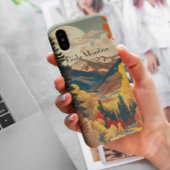 ヴィンテージ旅行ポスターロッキー山脈 Case-Mate iPhoneケース