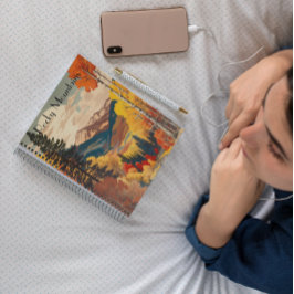 ヴィンテージ旅行ポスターロッキー山、カスタマイズ可能 プランナー手帳