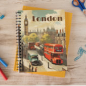 ヴィンテージ旅行ポスターロンドンシティセンター ノートブック