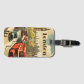 ヴィンテージ旅行ポスターロンドンシティセンター ラゲッジタグ (正面横)