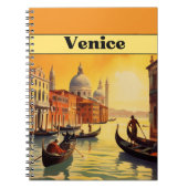 ヴィンテージ旅行ポスターヴェネツィア，イタリア ノートブック (正面)