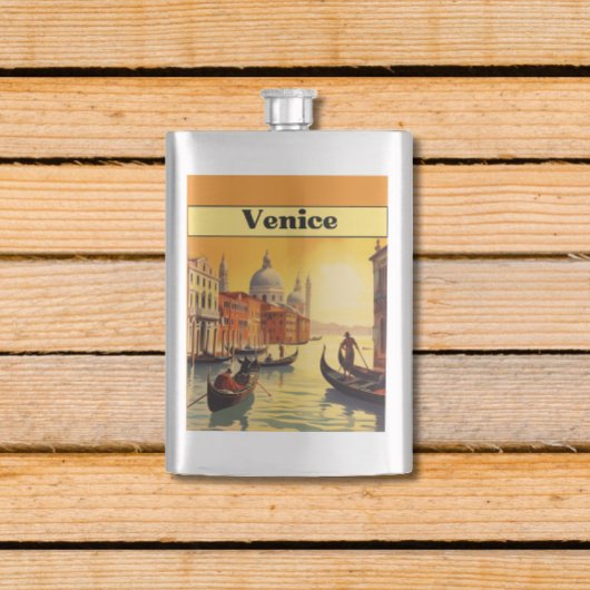 ヴィンテージ旅行ポスターヴェネツィア,イタリア フラスク