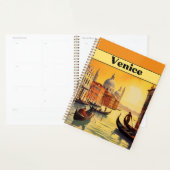 ヴィンテージ旅行ポスターヴェネツィア，イタリア プランナー手帳 (ディスプレー)