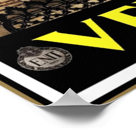 ヴィンテージ旅行ポスターヴェローナ旅行イタリア ポスター (角)