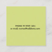 ヴィンテージ旅行ポスター大阪ジャパン スクエア名刺 (裏面)