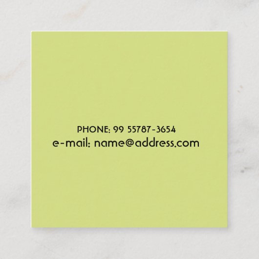 ヴィンテージ旅行ポスター大阪ジャパン スクエア名刺 (裏面)