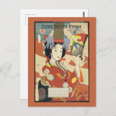 ヴィンテージ旅行ポスター大阪日本 ポストカード (正面/裏面)