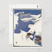 ヴィンテージ旅行ポスター広告のレトロのプリント ポストカード (正面/裏面)