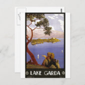 ヴィンテージ旅行ポスター広告レトロプリント ポストカード (正面/裏面)