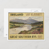 ヴィンテージ旅行ポスター広告レトロプリント ポストカード (正面/裏面)