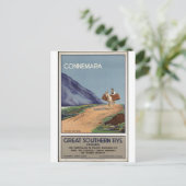 ヴィンテージ旅行ポスター広告レトロプリント ポストカード (スタンド正面)