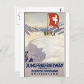 ヴィンテージ旅行ポスター広告レトロプリント ポストカード (正面/裏面)