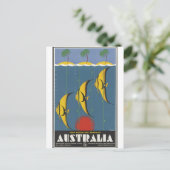 ヴィンテージ旅行ポスター広告レトロプリント ポストカード (スタンド正面)