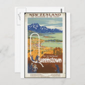 ヴィンテージ旅行ポスター広告レトロプリント ポストカード (正面/裏面)