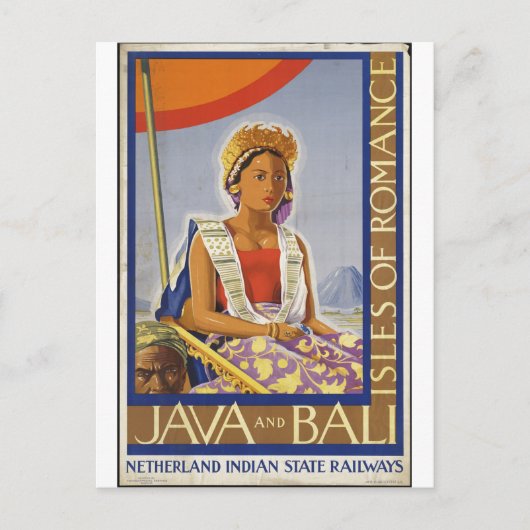 ヴィンテージ旅行ポスター広告レトロプリント ポストカード (正面)