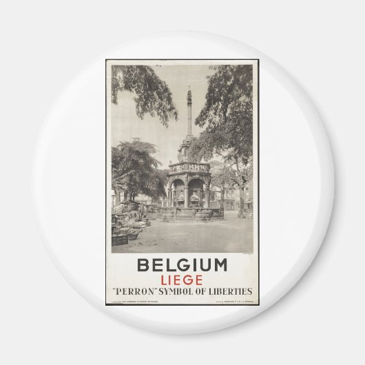 ヴィンテージ旅行ポスター広告レトロプリント マグネット (正面)