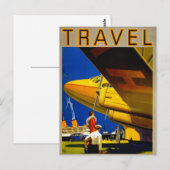 ヴィンテージ旅行ポスター復元 ポストカード (正面/裏面)