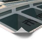 ヴィンテージ旅行ポスター東京日本 ポスター (角)