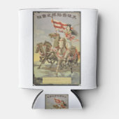 ヴィンテージ旅行ポスター美しい日本の自然馬 缶クーラー (正面)