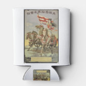 ヴィンテージ旅行ポスター美しい日本の自然馬 缶クーラー (裏面)