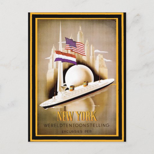 ヴィンテージ旅行ポスター16 ポストカード (正面)