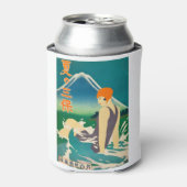ヴィンテージ旅行ポスター1930年代日本 缶クーラー (缶正面)