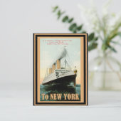 ヴィンテージ旅行ポスター21 ポストカード (スタンド正面)