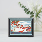 ヴィンテージ旅行ポスター67 ポストカード (スタンド正面)