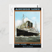 ヴィンテージ旅行ポスター:いかりライン ポストカード (正面/裏面)