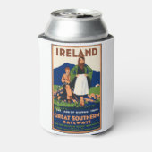 ヴィンテージ旅行ポスター – アイルランド 缶クーラー (缶裏面)